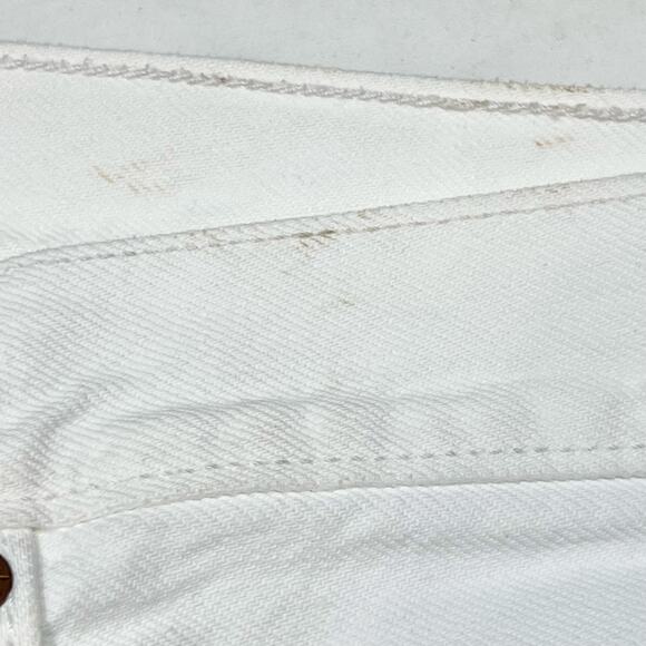 Levis 501 Original Fit Jeans 31x32 White Straight Leg Button Fly 100% Cotton New - Picture 10 of 14